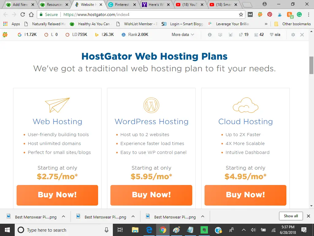 hostgator web hosting service plans 