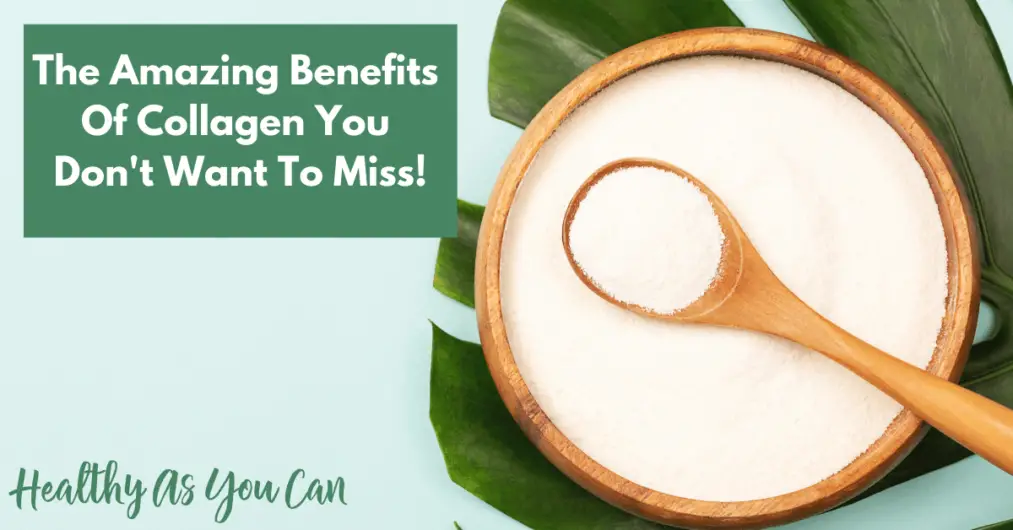 collagen in wooden bowl supplement benefits