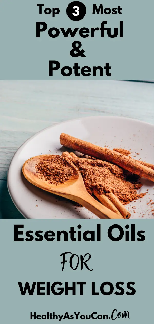 cinnamon on a plate essential oils for weight loss