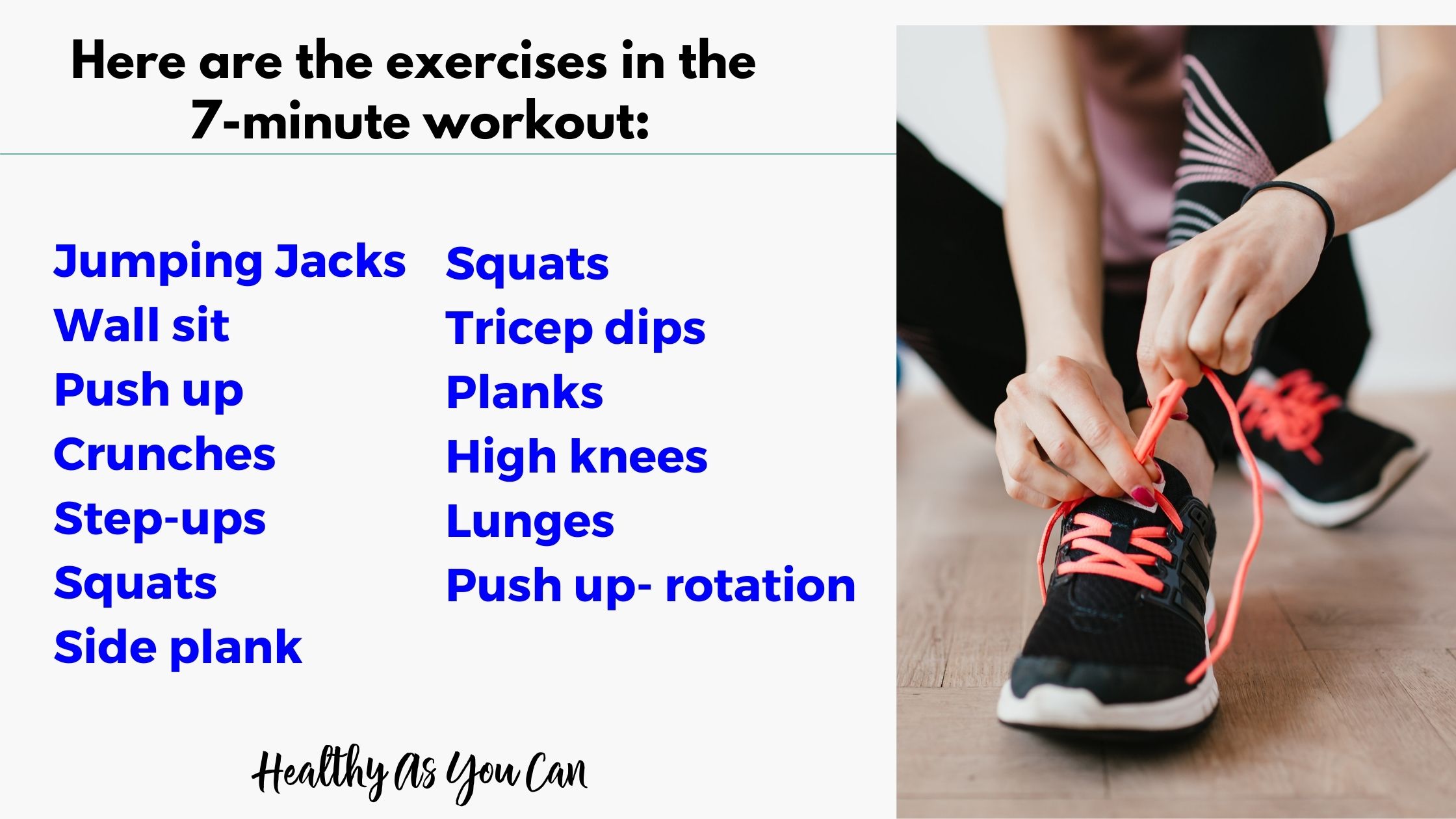 7-minute workout exercises