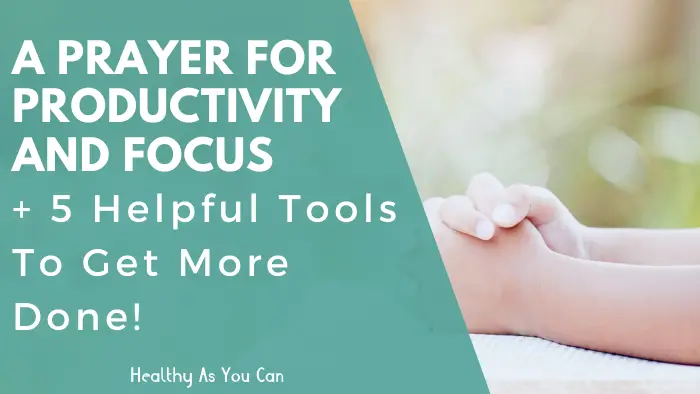 hands folded in prayer; prayer for productivity