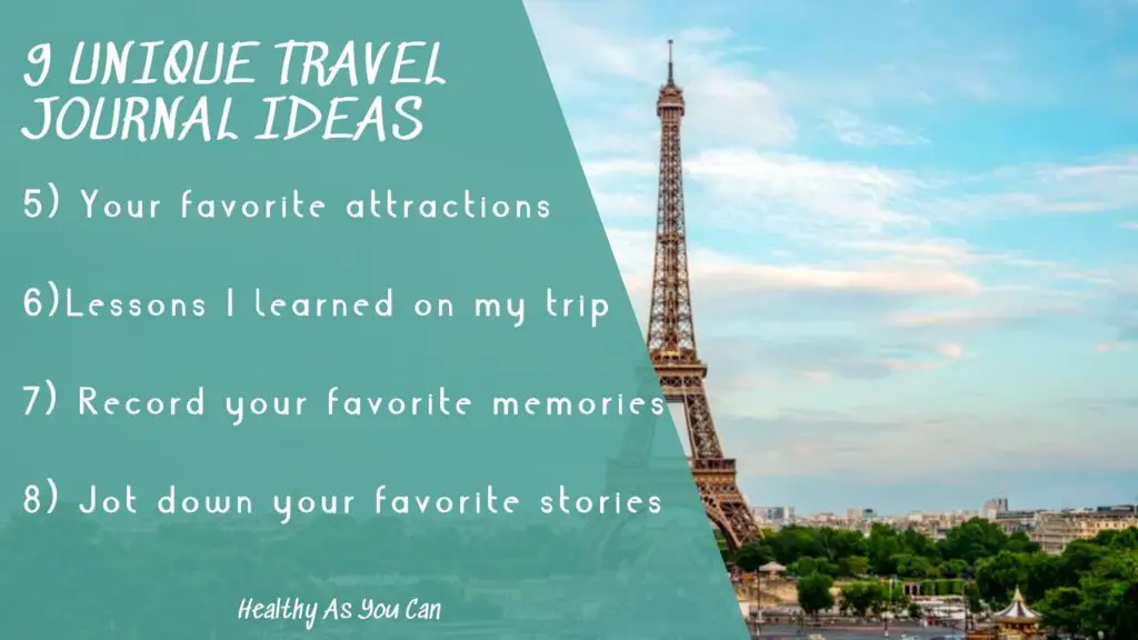 teal overlay unique ideas for travel journals eifel tower in background 