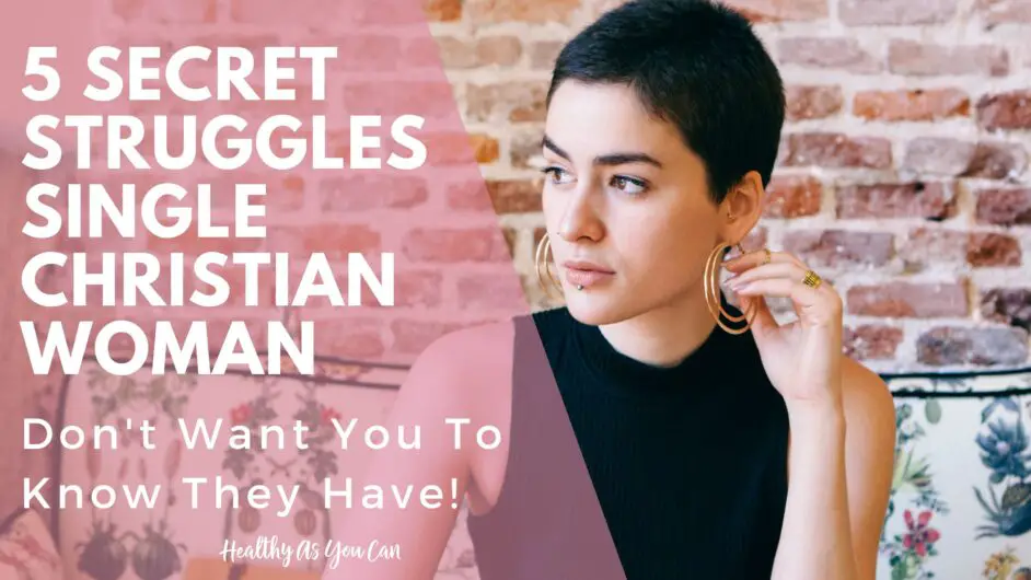 pink overlay secret struggles of single christian women woman in black in background