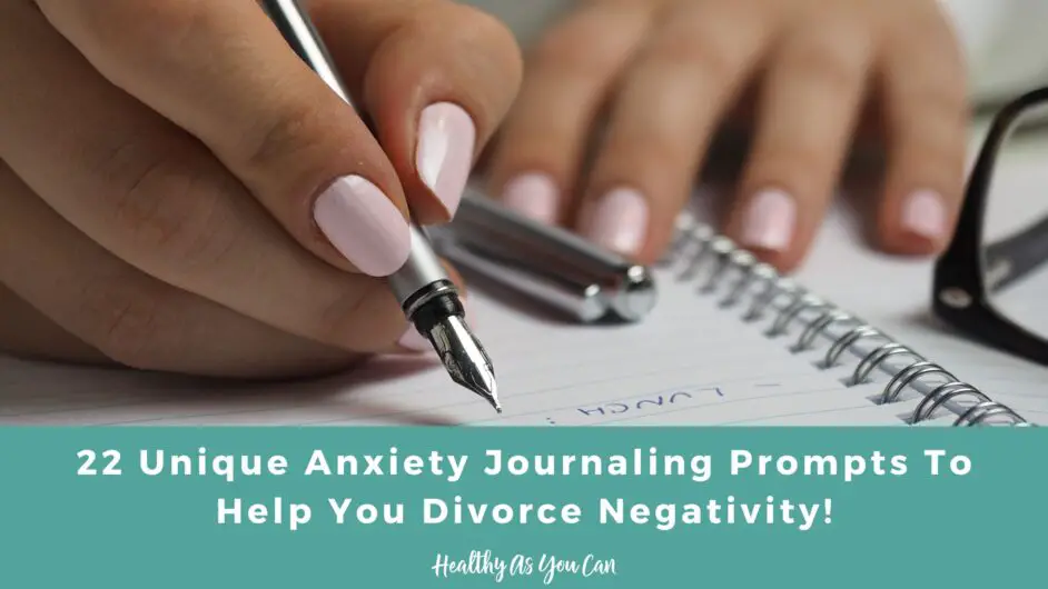 woman writing in journal anxiety journaling prompts