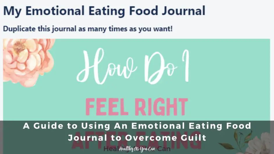 emotional eating journal picture green white and pink