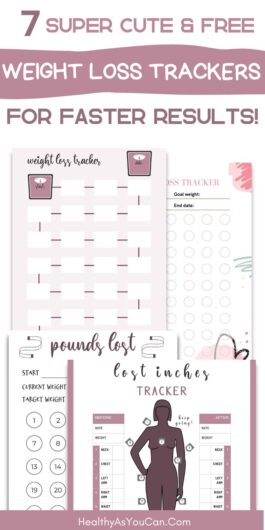 7 Super Cute Free Weight Loss Tracker Printables To Fast Track Your ...