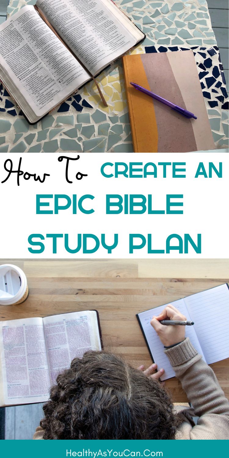 teal How To Create The Ultimate Bible Study Plan For Beginners woman reading Bible 