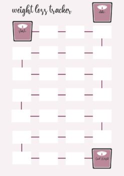 7 Super Cute Free Weight Loss Tracker Printables To Fast Track Your ...