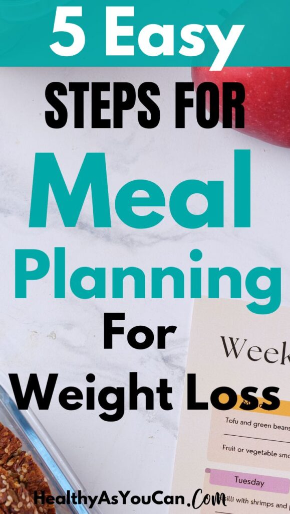 how to meal plan in blue and black letters