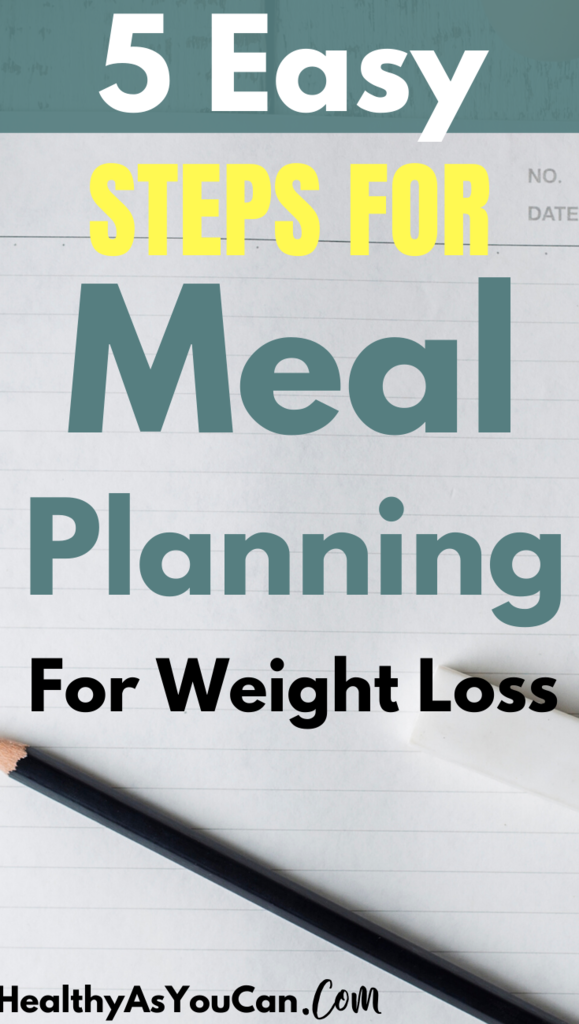 meal planning for beginners for weight loss