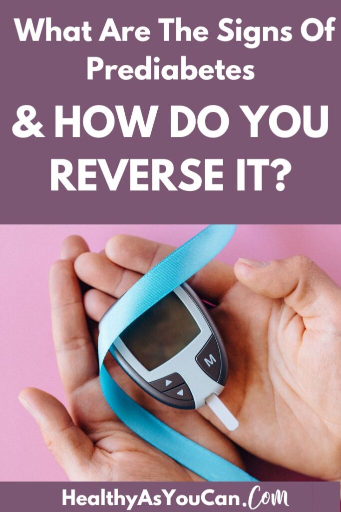 woman with diabetes meter in hands reversing diabetes
