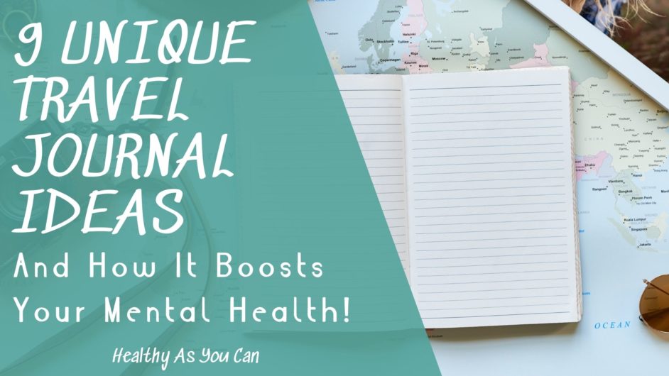 travel journal ideas teal overlay travel journal idea with map and journal in background